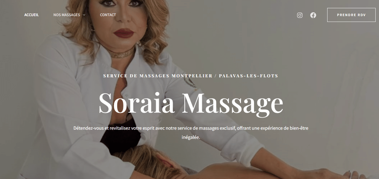 Création site internet Montpellier salon massage